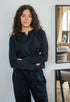 Women Fall Pajama Set Black sweatshirt + pants